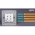 Igoto British Standard D3020 1 Gang 1 Way 20A Interruptor de luz eléctrica